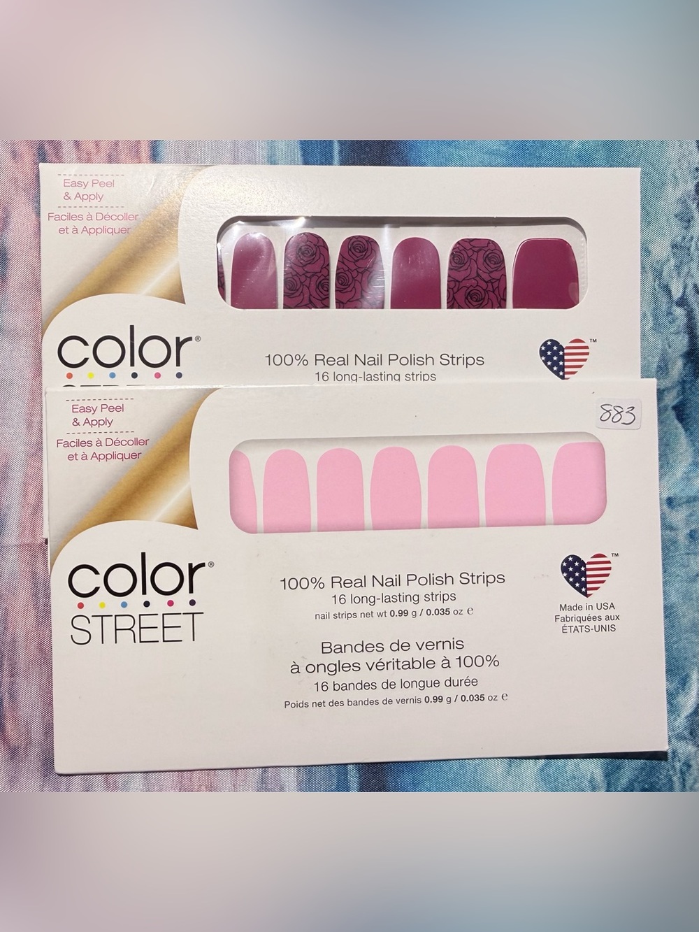 Color Street Nail Polish Strips Pink and Rose